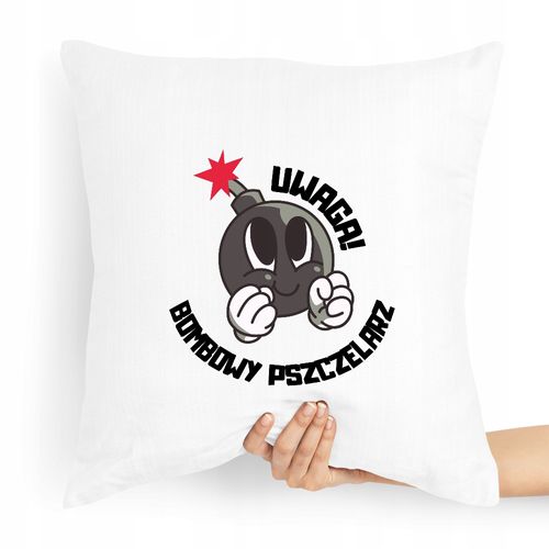 Poduszka Prezent Dla Pszczelarza Bombowy Z Nadrukiem Ze Zdjęciem na Arena.pl
