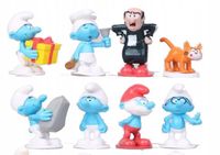 Figurki Smerfy dekoracyjne 12 szt. dla dzieci
