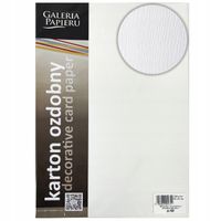 KARTON OZDOBNY KORA BIAŁY A4 230G/M2 (20) 9319