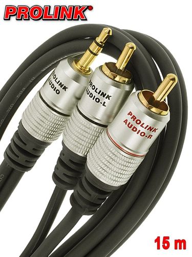 Prolink Exclusive kabel Jack 3,5 mm - 2RCA 15 m na Arena.pl