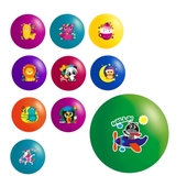 Piłka Jumpopo Kolorowa Wzory Miękki Materiał Uniwersalna Roter Kafer Jpp15