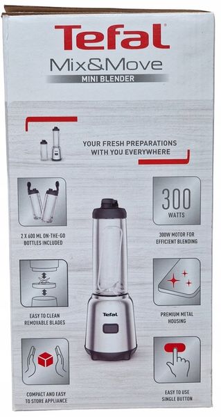 Blender Tefal BL15FD Smoothie MIX&MOVE 2x butelka 600ml zdjęcie 9
