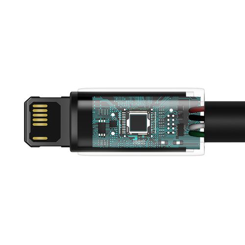 kabel usb do lightning baseus tungsten gold, 2.4a, 2m (czarny) na Arena.pl