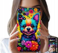 ETUI DO SAMSUNG GALAXY A13 4G - KWIACISTE WZORY PIESEK PIES JORK PLECKI