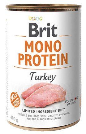 Brit Mono Protein Turkey Puszka 400G na Arena.pl