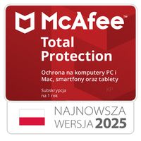 McAfee Total Protection 3 stanowiska / 1rok