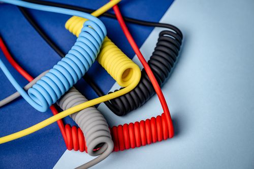 Kabel Newell USB-C - USB-C 100 W, 1,5 m, silikonowy, czerwono-granatowy na Arena.pl