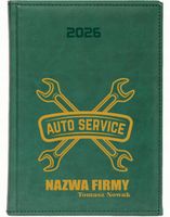 KALENDARZ A5 2026 DZIENNY terminarz z nadrukiem AUTO SERWIS NAPRAWA