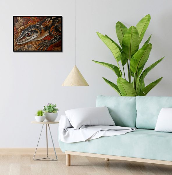 Plakat 55x40cm Oko Jaszczurki zdjęcie 4