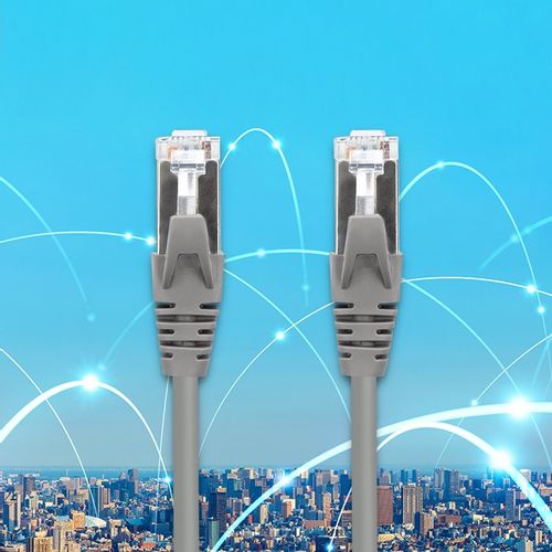 Qoltec Kabel Patchcord FTP CAT5e 2xRJ-45 1m High speed Gold Ekranowany na Arena.pl