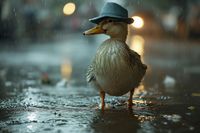 Plakat 91,5x61cm Kaczka w Kapeluszu