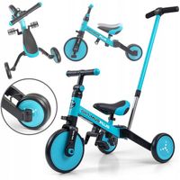 Trójkołowy Rower Milly Mally Składany Z Rączką Optimus Plus 4w1 Biegowy 12m