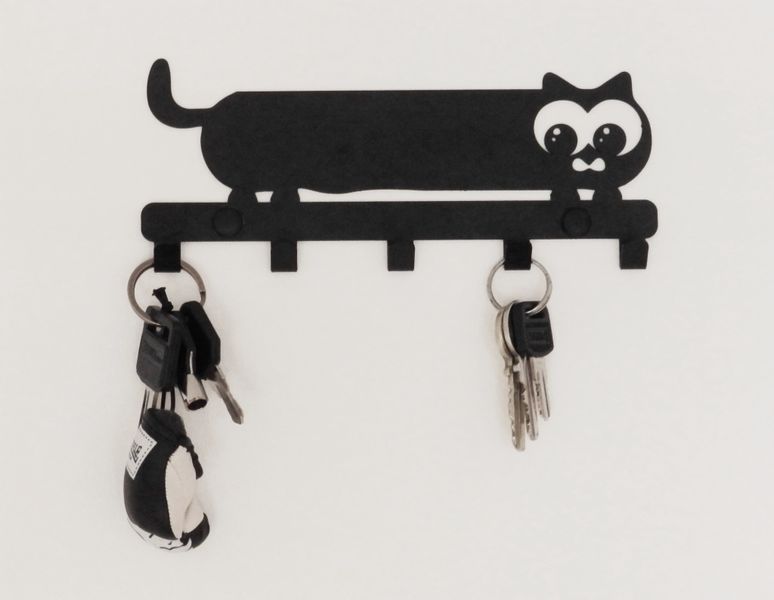 Metalowy wieszak ścienny na ręczniki ubrania klucze loft KOTEK biały zdjęcie 6