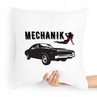 Poduszka Prezent Dla Mechanika Najlepszy Mechanik Z Nadrukiem Ze Zdjęciem