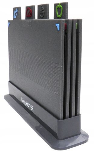 Zestaw 4 desek do krojenia i stojak Konighoffer na Arena.pl