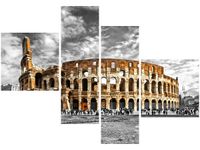 100 70CM OBRAZ 4 ELEM MAJESTATYCZNE KOLOSEUM DRUK PŁÓTNO RAMA