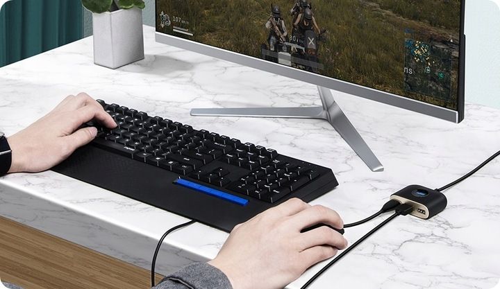 HUB USB BASEUS ADAPTER ROZDZIELACZ ROZGAŁĘŹNIK USB 3.0 DO 4x USB KABEL 1M zdjęcie 13