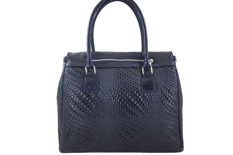 Elegancka torebka do pracy - Granatowa zdjęcie 3