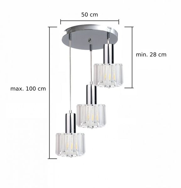 Lampa wisząca 3xE27 DECO zdjęcie 3