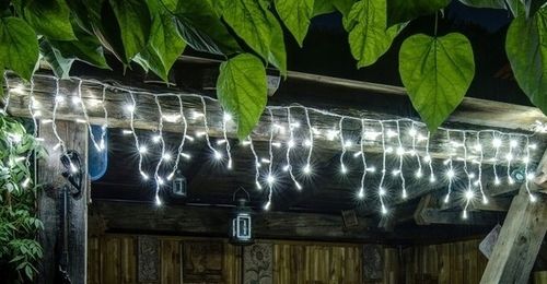 SOPLE 500 LED KURTYNA LAMPKI ZEWNĘTRZNE IP44 FLASH Białe Zimne 23M na Arena.pl