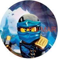 Opłatek na tort Lego Ninja Ninjago Klocki Tekst Gratis