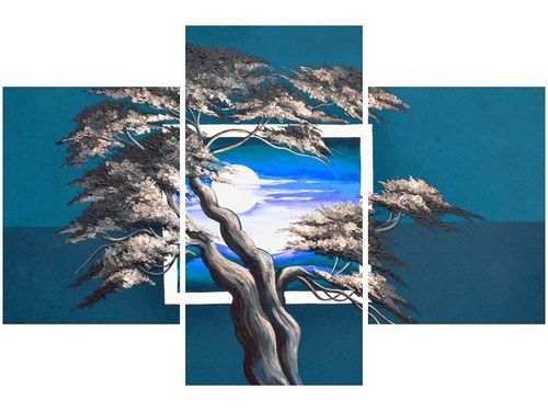 90X60CM OBRAZ LAZUROWY ZACHÓD SŁOŃCA na Arena.pl