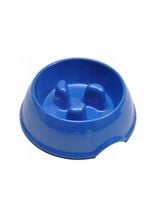 Miska spowalniająca jedzenie dla psa niebieska