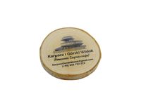 drewniana pamiątka z magnesem na lodówkę 6-7cm druk UV 20 szt