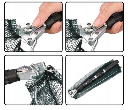 PODBIERAK Wędkarski SIATKA ALUMINIOWY Teleskopowy TRÓJKĄTNY 190cm na Arena.pl