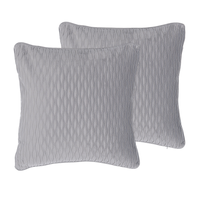 Zestaw 2 poduszek dekoracyjnych 45 x 45 cm szary MOTARI