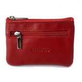 etui na klucze ze skóry naturalnej bellugio - ciemnoczerwone