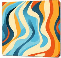 Obraz 70x70cm Tańczące Fale