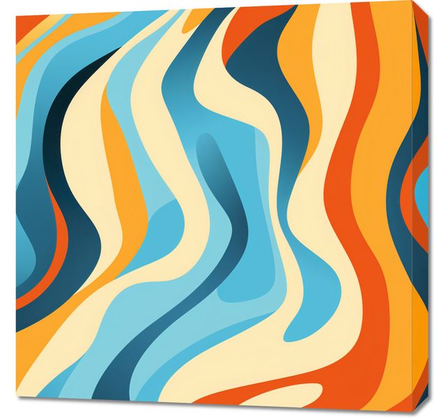 Obraz 70x70cm Tańczące Fale zdjęcie 1