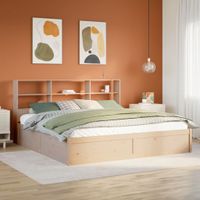 Rama łóżka bez materaca, 180x200 cm, lite drewno sosnowe