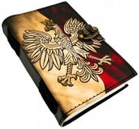 Notes Skórzany Pamiętnik Polski Orzeł Patriotyczny - 200 stron - AH13
