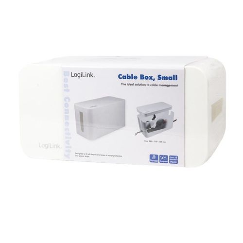 LogiLink Organizer kabli Cable Box, biały na Arena.pl