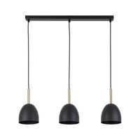 Wisząca lampa nad wyspę Nord 4871 TK Lighting potrójna metal czarny złoty