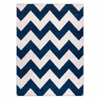 RUG/LU/ESMEA/ZIGZAK2/BLUE+WHITE/140x190