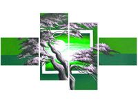 OBRAZ GREEN SUNSET NATURA