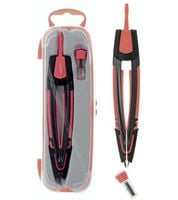 cyrkiel w etui metalowy 2-elementowy 2-kolorowy fun&joy - pomarańczowy
