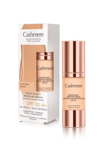 CASHMERE DD Nawilżający podkład - serum SPF 30 01 Natural Beige na Arena.pl