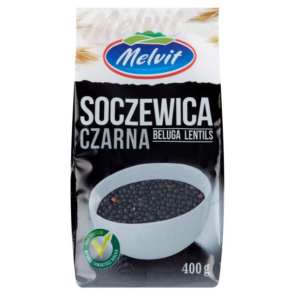 Melvit Soczewica czarna 400 g zdjęcie 1