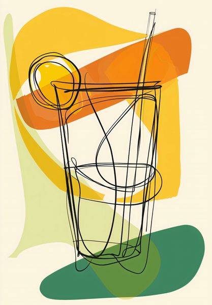 Plakat 68x98cm Koktajl Artystyczny zdjęcie 1