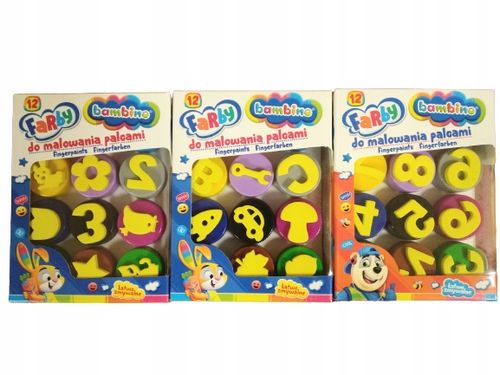 FARBY DO MALOWANIA PALCAMI 12KOL. MINI ZOO 3165 na Arena.pl