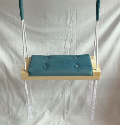 Huśtawka siedzisko na piance TURKUSOWA na Arena.pl