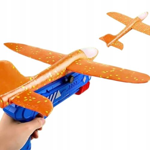 PISTOLET WYRZUTNIA SAMOLOTÓW ZE ŚWIATŁEM RZUTKA SAMOLOT STYROPIANOWY LED na Arena.pl