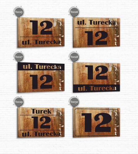 Tabliczka adresowa Numer domu Tablica adres posesji Metal ALUMINIUM 30x20cm na Arena.pl