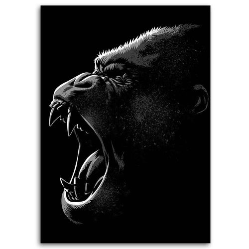 Obraz na płótnie – Canvas, Okrzyk goryla 40x60 na Arena.pl