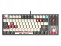Klawiatura mechaniczna A4tech Bloody S87 Pixels Red BLMS RED Plus Szary
