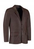 Męski Brązowy Skórzany Blazer Hype CYCAS D'OR